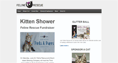 Desktop Screenshot of felinerescue.org